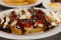 Banana Split Waffle