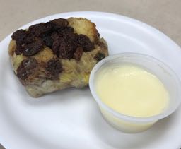 bread pudding with rum sauce