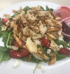 strawberry spinach salad